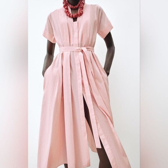 NWTโZARA BELTED SHIRTDRESS ZWโCOLLECTION - Picture 5 of 8